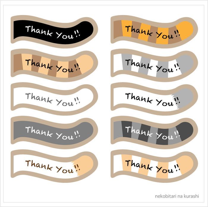 Thank Youシール