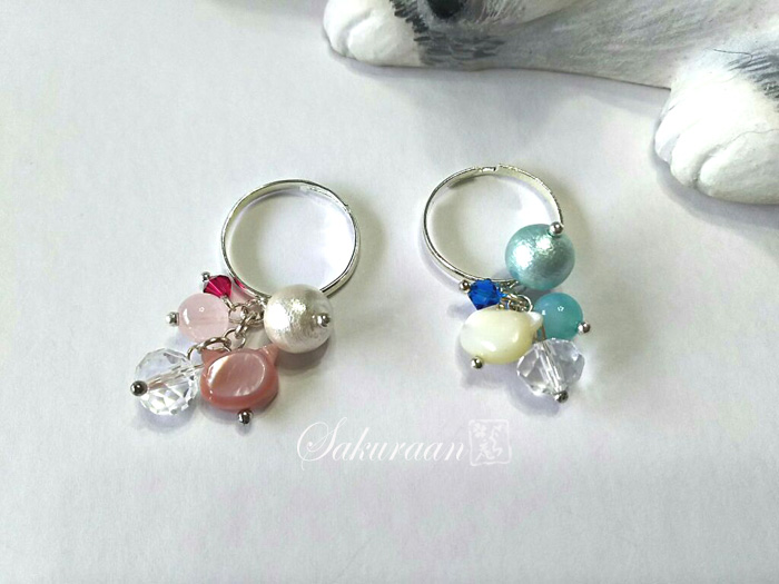 じゃらじゃら猫リング