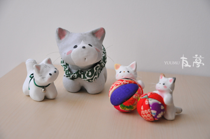 樹脂粘土ねこ
