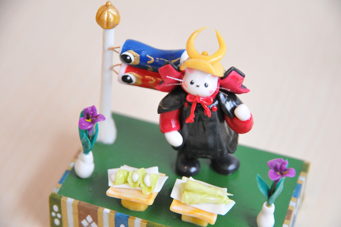 樹脂粘土ねこ