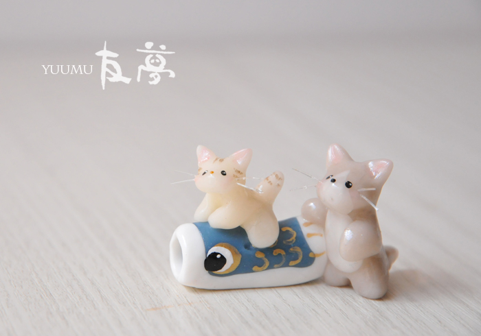 樹脂粘土ねこ