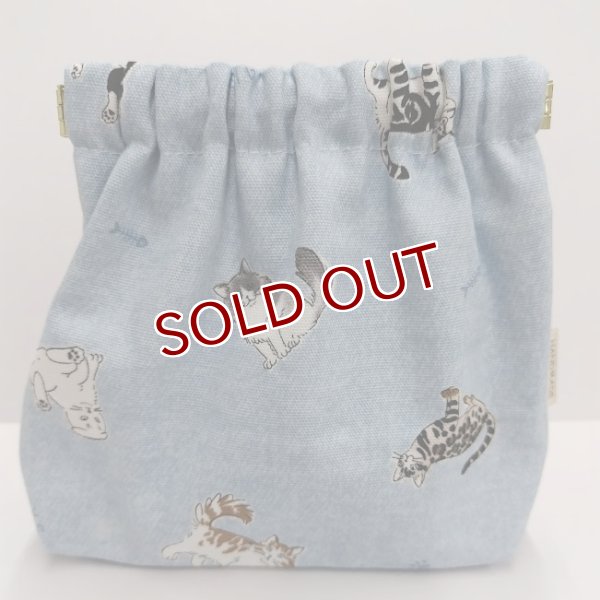 画像1: yamari：ばね口ポーチ【いろんなねこ　BL】　一部寄付 (1)