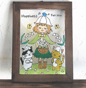 画像1: いつものお店：ステンドグラス風「幸せを呼ぶスズラン」 (1)