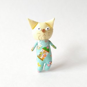 画像1: いながきりえ：ブサイクねこちゃんブローチ (1)