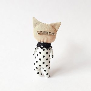 画像2: いながきりえ：ブサイクねこちゃんブローチ (2)