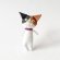 画像1: いながきりえ：ブサイク三毛ねこちゃんブローチ (1)