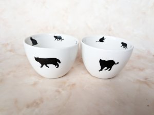 画像1: andMore：2つセット/ヨーグルトボウル、ソバちょこにもなるコロンとしたお湯呑み (1)