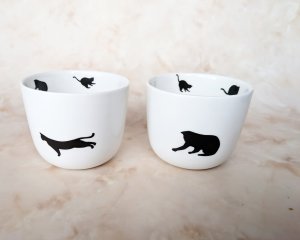画像1: andMore：2つセット/ヨーグルトボウル、ソバちょこにもなるお湯呑み/ズドンタイプ (1)