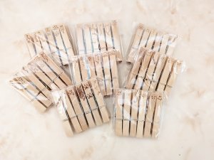画像1: andMore：6個セットクリップ/洗濯ばさみ「全額寄付」 (1)