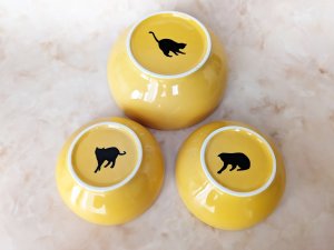 画像2: andMore：3個セット　黄色と黒がインパクト大のマルチボウル (2)