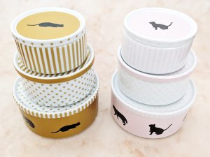 画像1: andMore：重なる３段蓋つき保存容器/小物入れ (1)