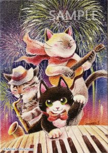 画像1: Strings cat：インテリア絵画「アップビート・サマー」（一部寄付） (1)