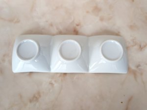 画像2: andMore：お得な３枚セット　３連皿　薬味　タレ　３品皿　 (2)