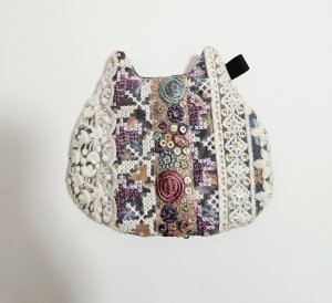 画像1: IRODRI：インド刺繡リボンねこ型ポーチ【8】（一部寄付） (1)