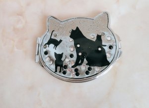 画像4: andMore：ラメとスワロの２面コンパクトミラー (4)