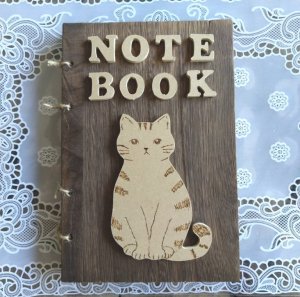 画像1: いつものお店：猫リングノート「正面」 (1)
