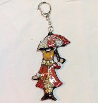 画像1: DECOCO24：傘猫チャーム（レッド）