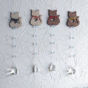 画像1: いつものお店：猫型サンキャッチャー（4種） (1)
