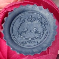 画像2: Y2factory:ねこの王子様 シーリングスタンプヘッド 顔アップ(一部寄付)