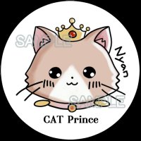 画像3: Y2factory:ねこの王子様 シーリングスタンプヘッド 顔アップ(一部寄付)