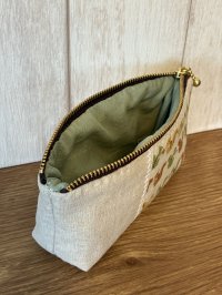 画像2: noraie：リス柄横長ポーチ（全額寄付）