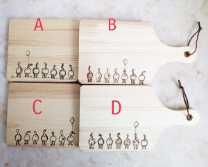 画像1: andMore：≪お尻バージョン≫　2番人気　写真映えもするカッティングボード (1)