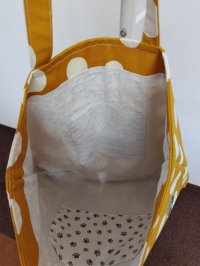 画像2: yamari:ドット柄おっきいバッグ【1】(一部寄付)