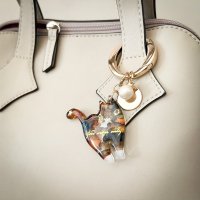 画像1: *REI*：ねこの国バッグチャーム『モカ』（一部寄付）