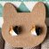 画像2: ねこぴず工房：ガラスの三毛猫　（ピアス／イヤリング） (2)