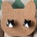 画像2: ねこぴず工房：ガラスのハチワレ猫　黒×白　（ピアス／イヤリング） (2)