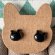 画像2: ねこぴず工房：ガラスの黒猫　（ピアス／イヤリング） (2)