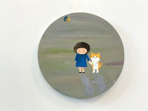 画像1: チマホマ社：キャンパス直筆アクリル画「あさやけと。」（全額寄付） (1)