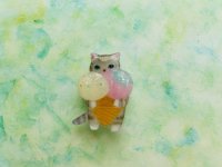 画像1: やまなかようこ:夏のレジンブローチ【バニラ&ストロベリーミント】(一部寄付)