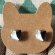 画像2: ねこぴず工房：ガラスのぶち猫　黒×白　（ピアス／イヤリング） (2)
