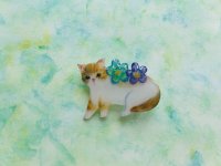 画像1: やまなかようこ：夏のレジンブローチ【キラキラフラワー】（一部寄付）