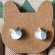 画像2: ねこぴず工房：ガラスのぶち猫　グレー×白　（ピアス／イヤリング） (2)