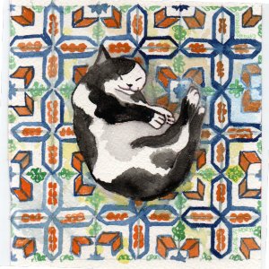 画像2: catanoryneco：まどろみ猫ーシロクロ（一部寄付） (2)
