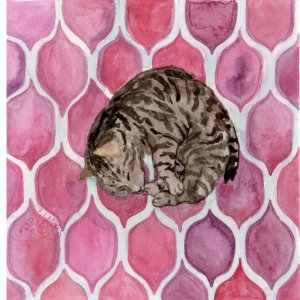画像2: catanoryneco：まどろみ猫ーコゲチャ（一部寄付） (2)