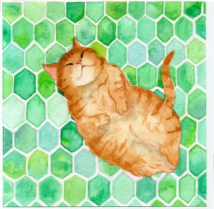 画像2: catanoryneco：まどろみ猫ーチャトラ（全額寄付） (2)