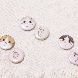 画像11: 向日葵きのこ：豆缶バッジ　顔アップ　25mm　小さめ　選べる12種 (11)