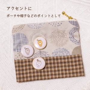 画像3: 向日葵きのこ：豆缶バッジ　にゃんたま　25mm　小さめ　選べる6種 (3)
