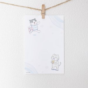 画像1: 向日葵きのこ：ポストカード　縦タイプ　なつやすみ（全額寄付） (1)