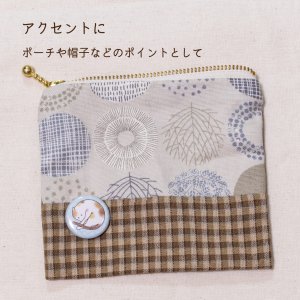 画像3: 向日葵きのこ：豆缶バッジ　あんもにゃいと　25mm　小さめ （一部寄付） (3)