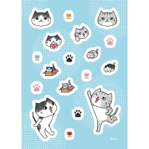 画像8: 向日葵きのこ：B6シール　はちろうとさばお（一部寄付） (8)