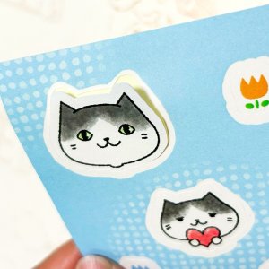 画像5: 向日葵きのこ：B6シール　はちろうとさばお（一部寄付） (5)