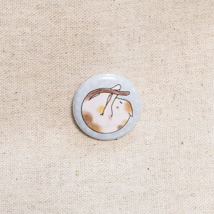 画像2: 向日葵きのこ：豆缶バッジ　あんもにゃいと　25mm　小さめ （一部寄付） (2)