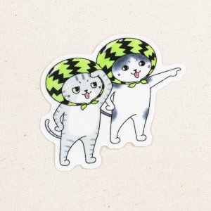 画像4: 向日葵きのこ：ダイカットシール　選べる5種（全額寄付） (4)