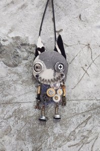 画像1: G*-ROBO：機械猫2wayシリーズ【11】ブローチ＆ペンダント (1)
