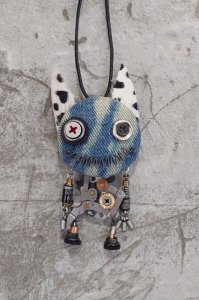 画像1: G*-ROBO：機械猫2wayシリーズ【7】ブローチ＆ペンダント (1)