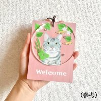 画像1: 9nyan：Welcome プレート ＊茶トラ＊